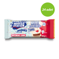 Muscle Station Meal Replacement Bar Birthday Cake 40 Gr 24 Adet